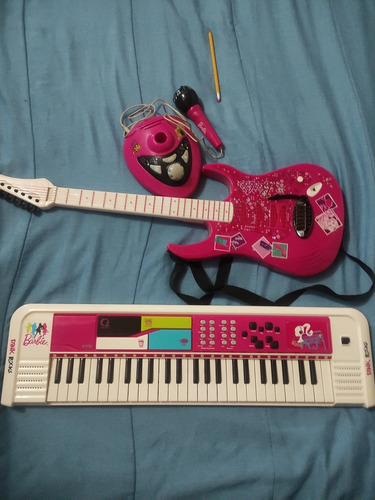 Imagen 3 de 8 de Juguetes Teclado Guitarra Micrófono Barbie