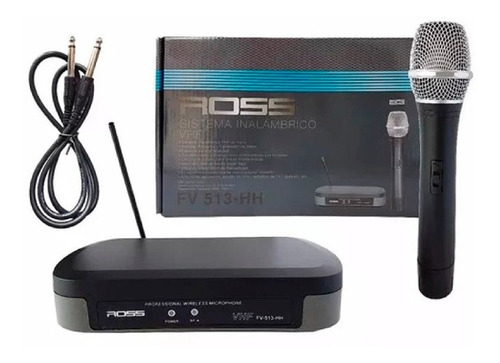 Micrófono De Mano Simple Inalámbrico Vhf Ross Fv-513hh