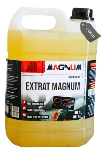 Extract Detergente P/ Extratoras Concentrado 5l Magnum