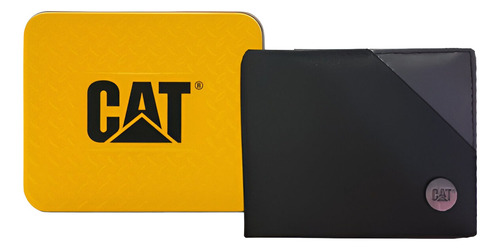 Cartera Hombre Billetera Caballero Lujo Caterpillar Color Cat24884 Diseño De La Tela Liso