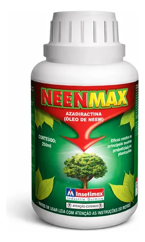 Óleo Neem Neenmax Jardim Lagartas Cochonilhas PuLGões 250ml