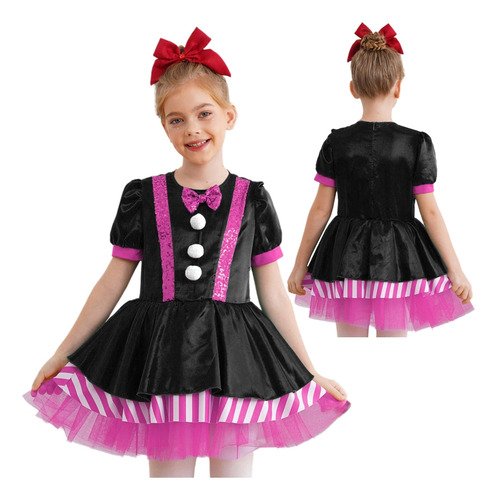 Disfraz Navideño Para Niños Y Niñas, Vestido De Baile Con Tutú, Patinaje Artístico