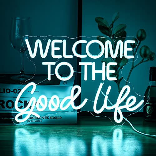 Welcome To The Good Life Neon Sign Letter Led Neon Ligh...