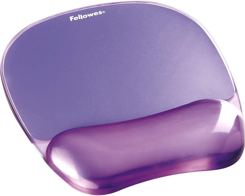 Gel Crystal Transparent Mousepad And Wrist Rest  Purple