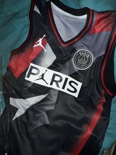 Imagen 1 de 10 de Camiseta Basquet  Jordan París  Psg 2019