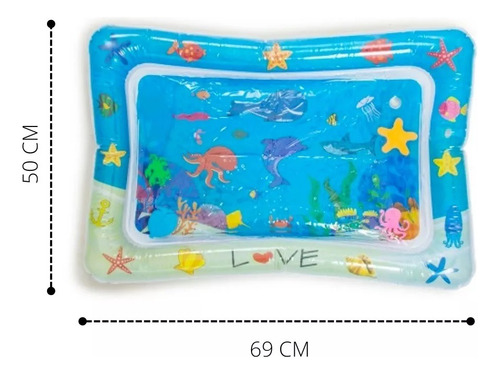 Alfombra Agua Juego Antigolpes Para Bebe Gimnasio Didáctico