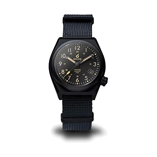 Reloj Automático De Titanio Boldr Venture Negro