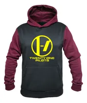 Comprar Buzo Hoodie Bicolor Twenty One Pilots Logo