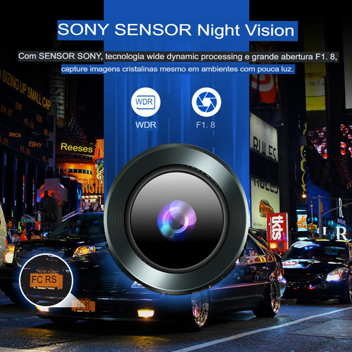 Azdome Dashcam M550 Câmera Veicular 4kgps Ideal Para Uber/99