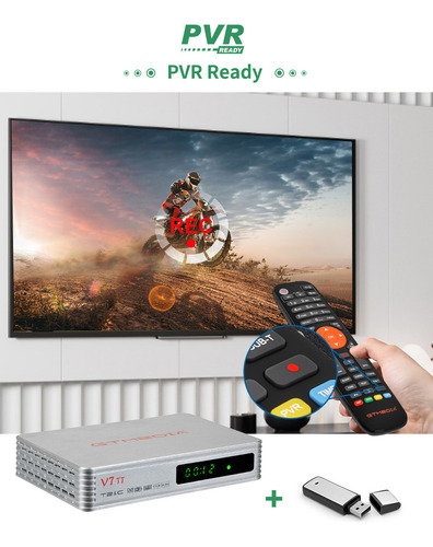 Receptor Digital De Grabación Fhd Dvb-t2/c Hdmi Usb Pvr
