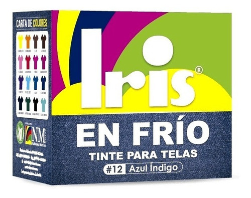 Tinte En Frío Iris Azul Índigo Para Ropa Y Telas 