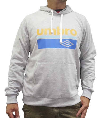 Umbro Buzo - Canguro Est 1924 Gris Melange