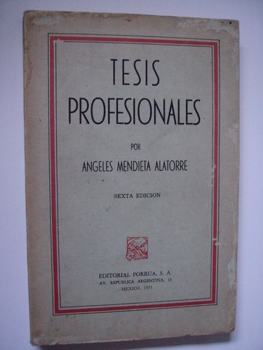 Tesis Profesionales - Angeles Mendieta Alatorre 1971