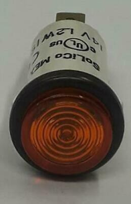 2pc 3035-3-13-37620 Round Amber 14 Volt Solico Indicator Dde