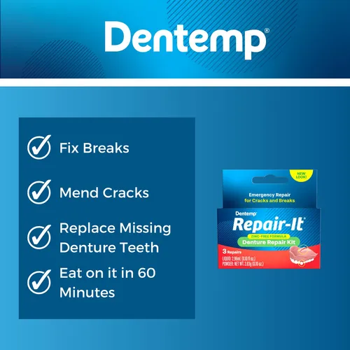 Dentemp Kit De Reparacion - Kit De Reparacion De Dentaduras