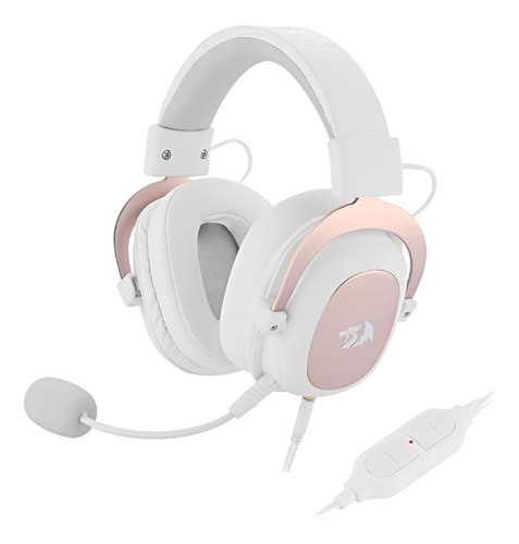 Auriculares Gamer Redragon Zeus H510w White Color Blanco