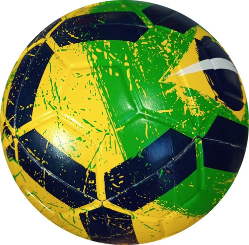 Mini Bola De Futebol De Campo Nº 5 - Brasil Cor Amarelo