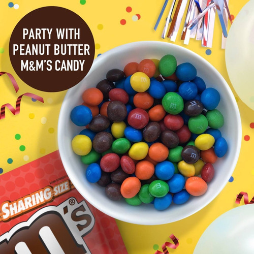 Imagen 3 de 5 de M&m's Peanutbutter Chocolate Relleno Crema De Maní Importado