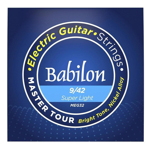 Juego De Cuerdas Para Guitarra Eléctrica Nickel Alloy 9-42