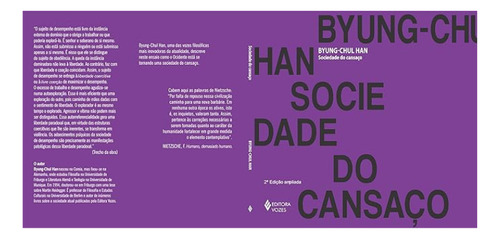 Libro La sociedad del cansancio de Han Byung-Chul Edición 1 Tapa blanda en portugués 2015 Editora Vozes