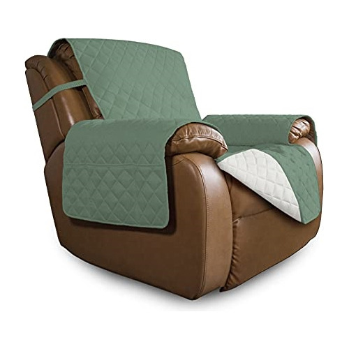 Fundas Para Sofá Reclinable Reversible Verde