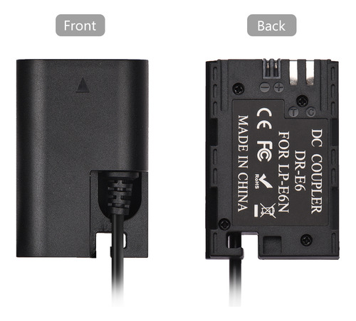 Cable Adaptador De Corriente Dc Eos Pd Tipo C Lp-e6n Acoplad