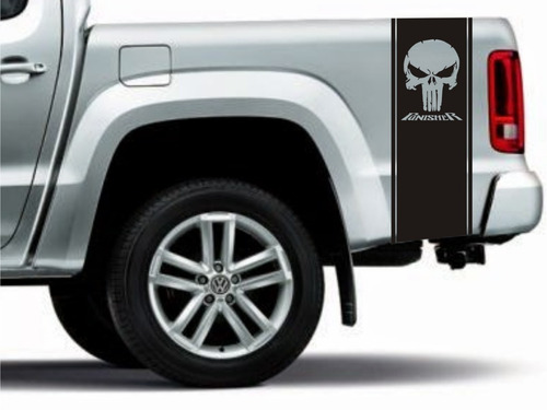 Imagen 3 de 5 de Franjas Laterales Camionetas 04 Punisher Graficastuning 00008