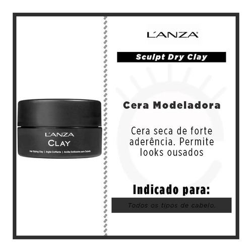 Imagem 3 de 4 de Lanza Healing Style Clay - Cera Modeladora 100g