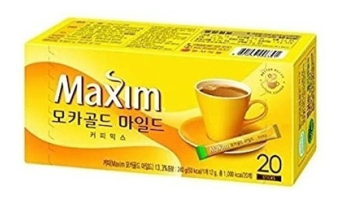Imagen 1 de 1 de Café Coreano Maxim Mocha Gold Mild 240g Caja 20 Sobres