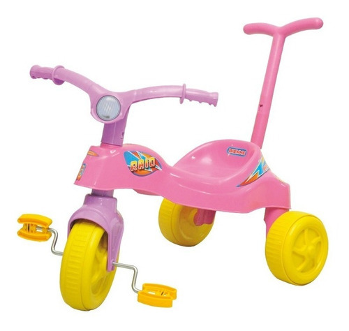 Triciclo Infantil Biemme Rayo Con Barral Nena - Nene Color Rayo Gril