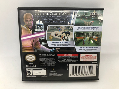 Jogo Star Wars The Clone Wars Republic Heroes Nintendo Ds (Usado)