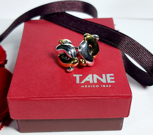 Originales Mancuernillas Tane Gemelos Plata 925 Vermeil Oro (Usado)