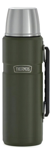 Termo Thermos 1.2lt Acero Inoxidable Cebador 24 Hs Sk2010 Color Verde