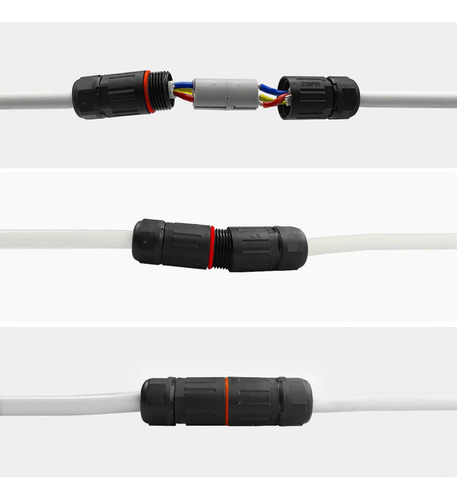 For 10*conector De 3 Pines De Cable Eléctrico Impermeable