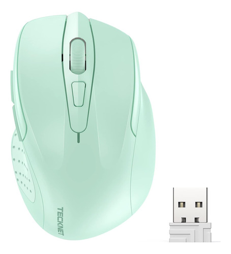 Tecknet Ratón Inalámbrico, Ratón Óptico Ergonómico 2.4g, Pc,