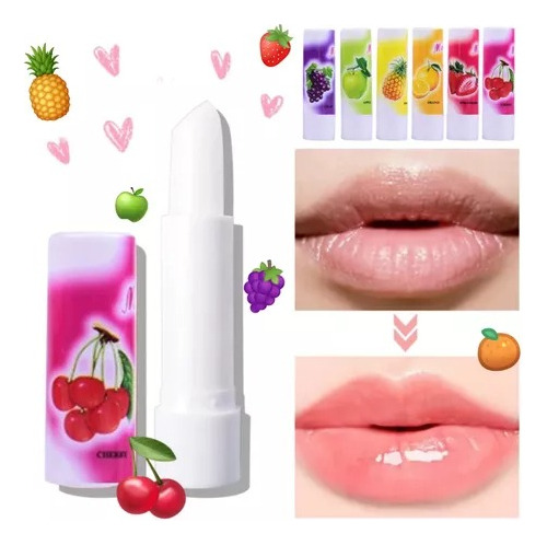 X3 Labial Balsamo Hidratante Frutal Saborizado C/vitamina C 