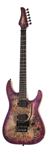 Guitarra eléctrica Schecter C-6 Pro FR de caoba 2018 aurora burst burst con diapasón de wengué