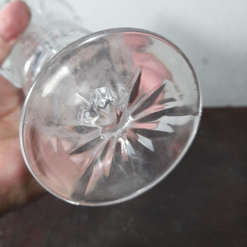 Imagem 5 de 7 de Vaso Cristal Grosso Transparente 21 Cm De Altura, 10 Cm Boca