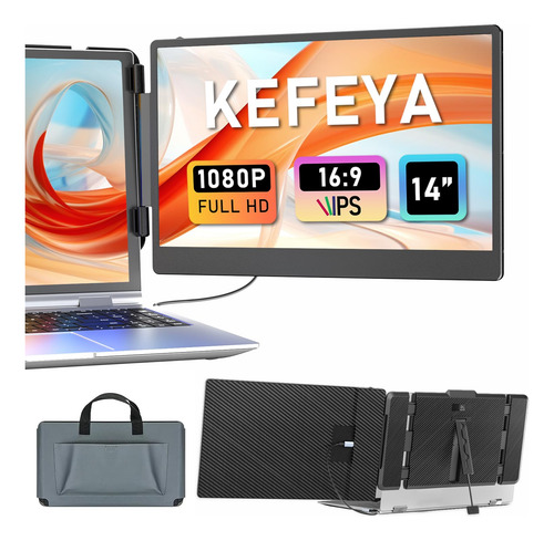 Extensor De Pantalla Para Portátil Kefeya 14 Pulgadas 1080p