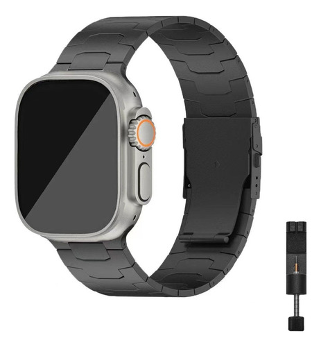 Correa Para Apple Watch Iwatch Ultra 2 1 Acero Titanio 49mm