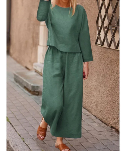 Conjunto Elegante Casual De Pantalón Para Mujer En Color Lis