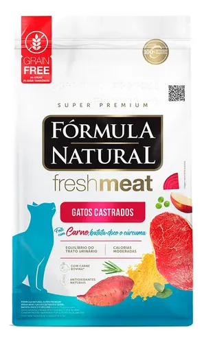 Formula Natural Fresh Meat Gato Castrado Carne 10,1kg