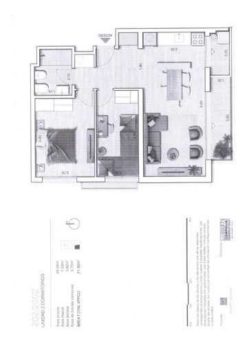 Piso Alto Estrena 2 Dorm C/plac. 1 Baño, Cocina C/placares, Anafe Vitroceramico Y Campana, Liv-com C/tza Y A/a. 2 Bbcoas. Gym, Solarium, Lavadero C/fichas, Salón C/juegos Para Niños. Vigilancia 24 Hs.
