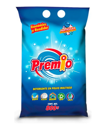 Premio Detergente En Polvo 800gr X 25 Paq
