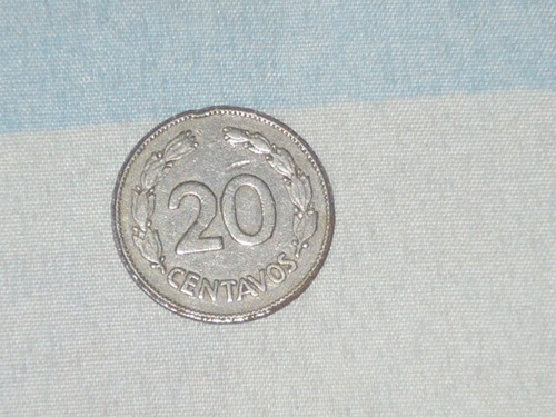 Moneda De 20 Centavos Del Ecuador