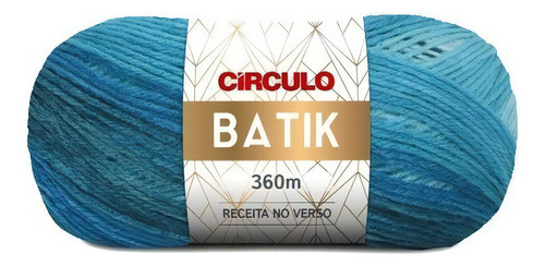 Lã Tricô Batik Circulo 360m 100g (277 Tex) 100% Acrílico Cor 9591 - Ilhas Gregas