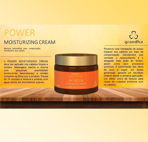 Grandha Mix Oil Coconut & Argan Kit Nutrição Profunda C/4 P