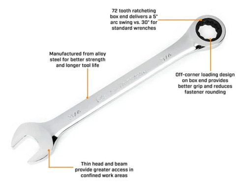 Juego De Llaves Combinadas C/matraca Gearwrench 20pz 3572006