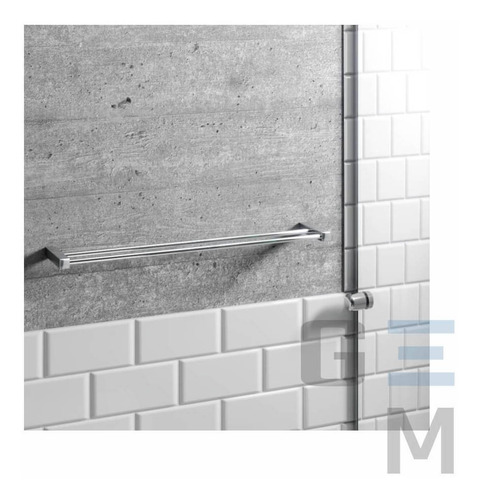 Toallero de baño cuadrado doble 1031tr.prpl.070 Troia