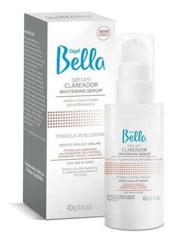 Sérum Clareador Rosto Axila E Virilha Depil Bella - 40g